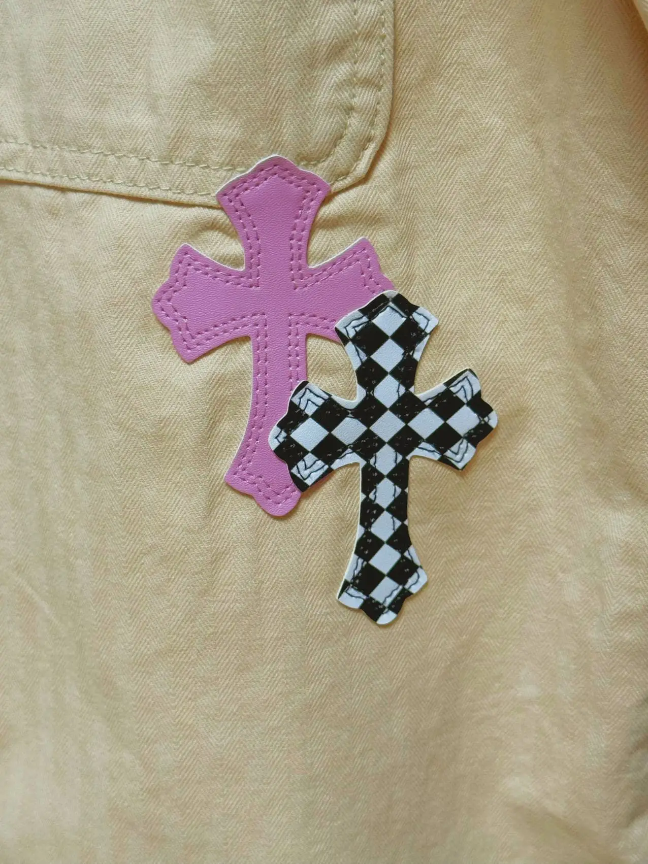 Cross Patch Denim Shirt Jacket D20011293 — view 8