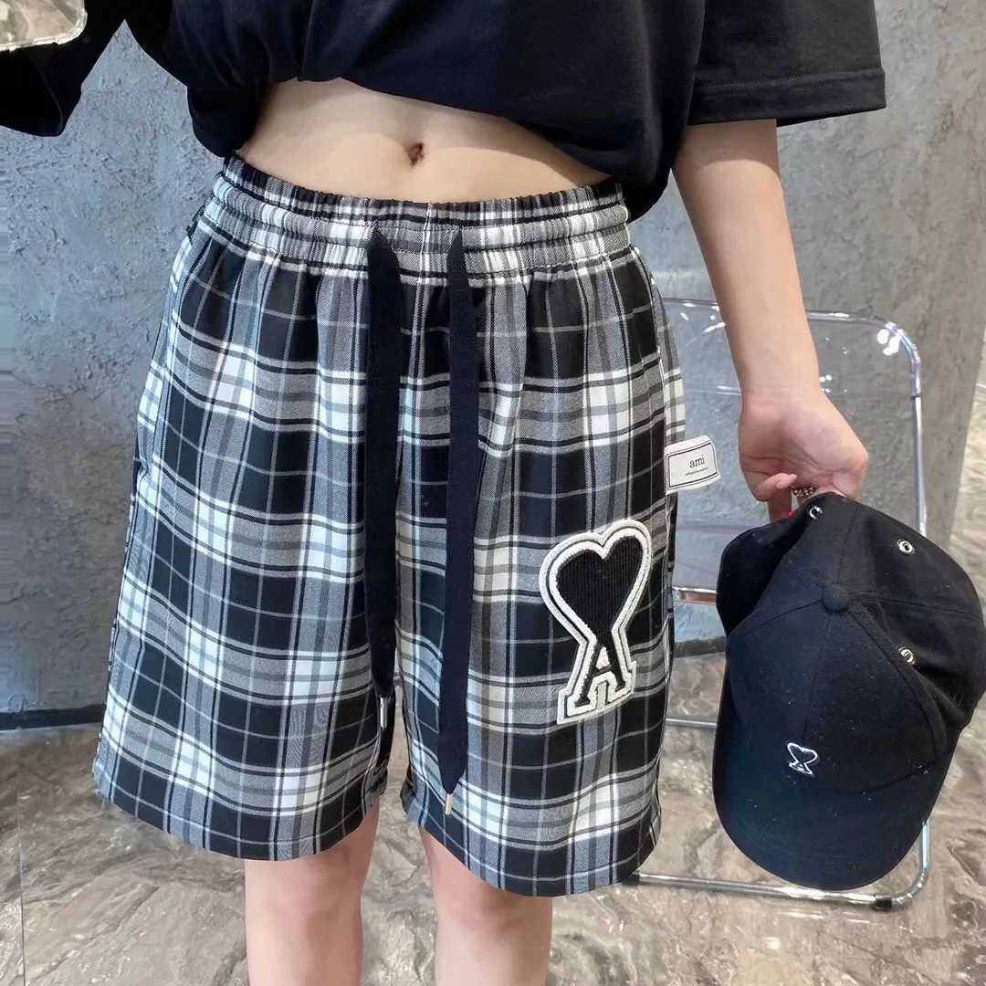 Ami de Coeur Plaid Embroidered Shorts D11511263 — view 9