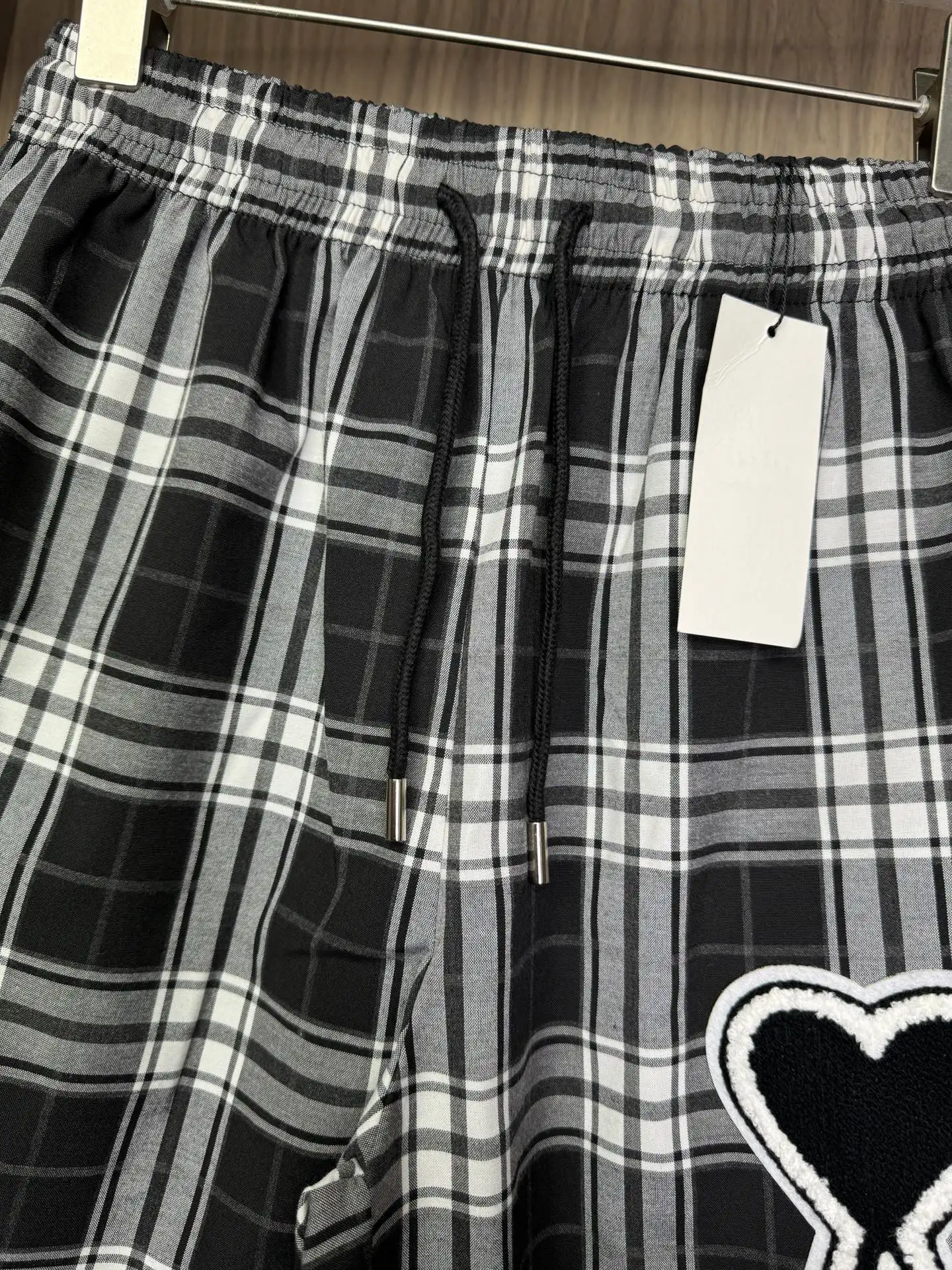 Ami de Coeur Checkered Drawstring Shorts D11511264 — view 3