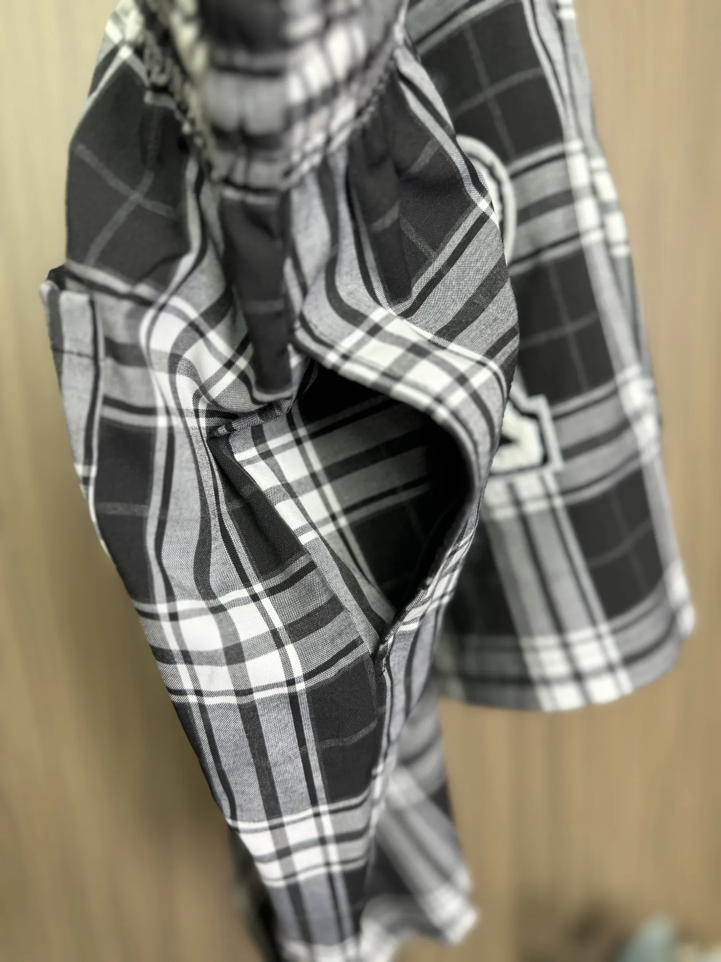 Ami de Coeur Checkered Drawstring Shorts D11511264 — view 4