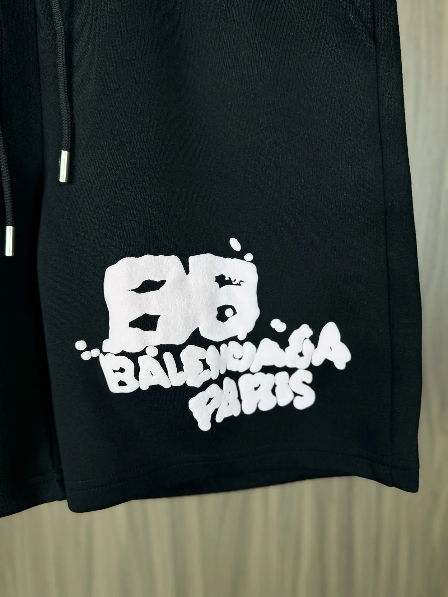Graffiti Logo Print Cotton Jersey Shorts D12511262 — view 5
