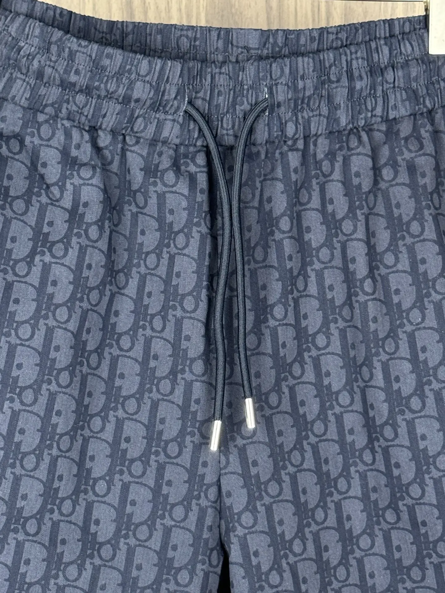 Oblique Print Drawstring Shorts D13011265 — view 3
