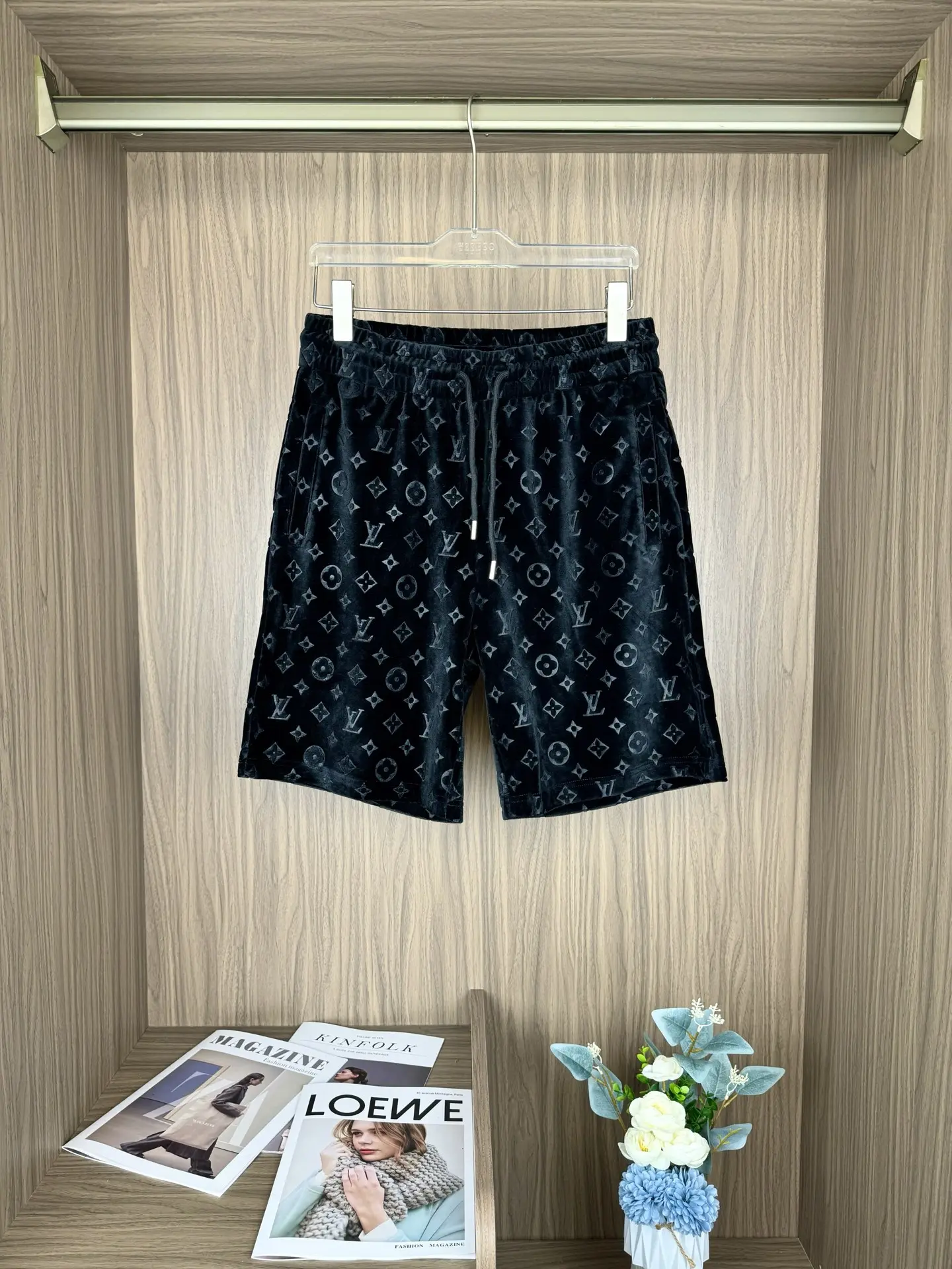 Monogram Flocked Velvet Shorts D13511271