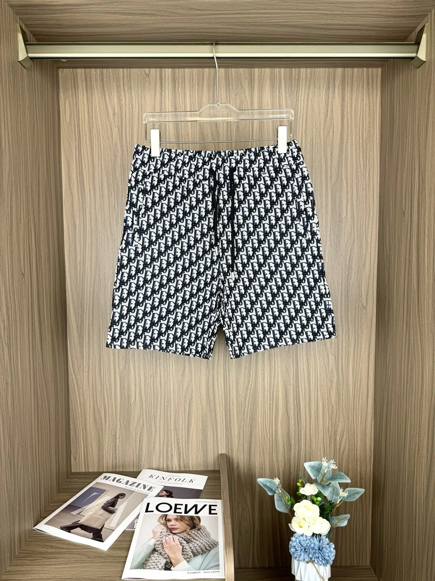 Oblique Jacquard Knit Shorts D13511269