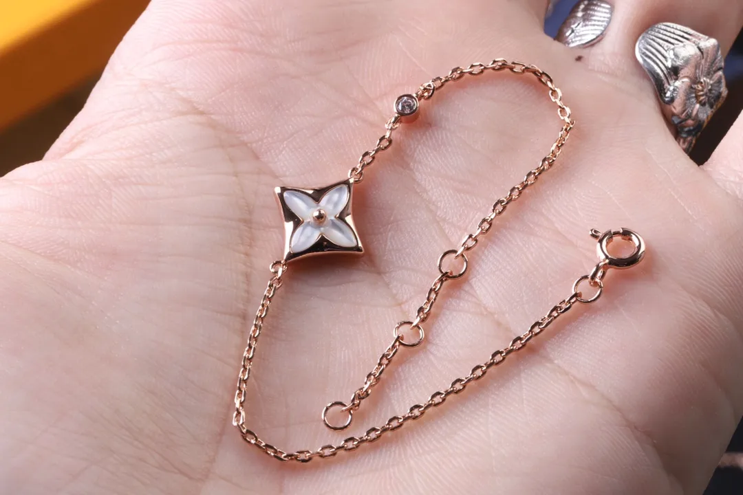 Color Blossom Star Bracelet (Gold-Plated Brass) D10517569 — view 2