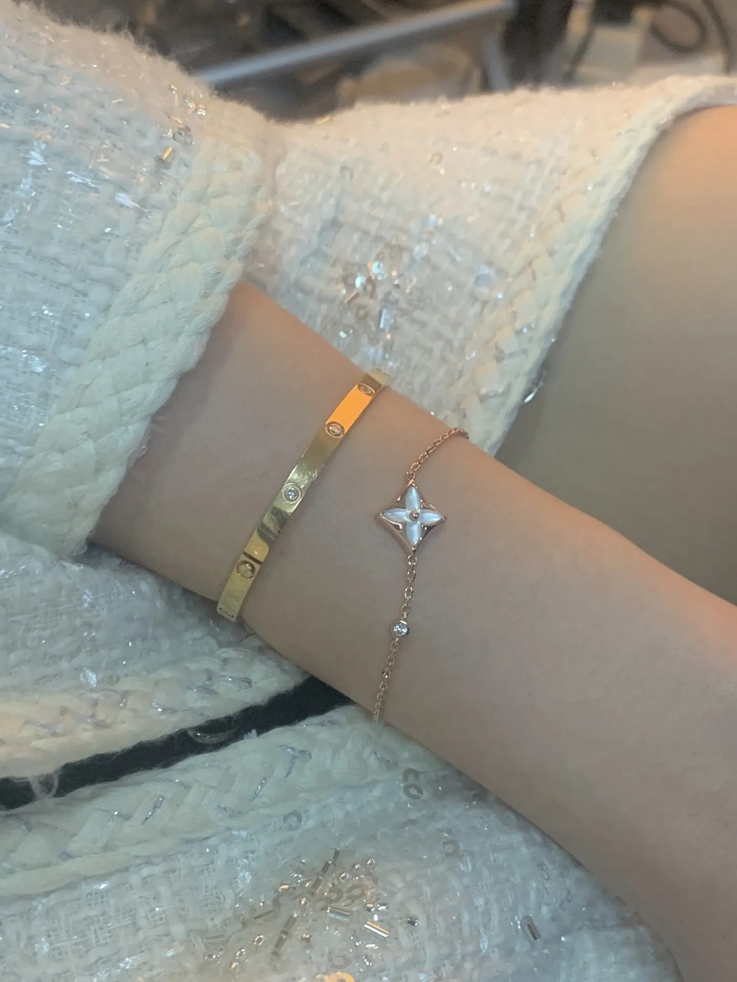 Color Blossom Star Bracelet (Gold-Plated Brass) D10517569 — view 8