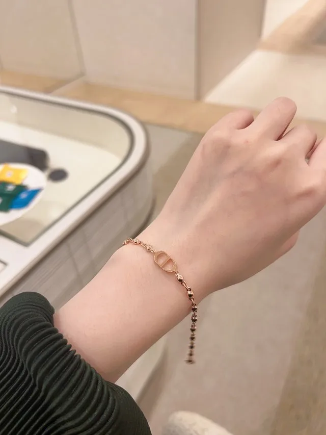 CD Navy Rose Gold-Tone Bracelet D14017466 — view 8