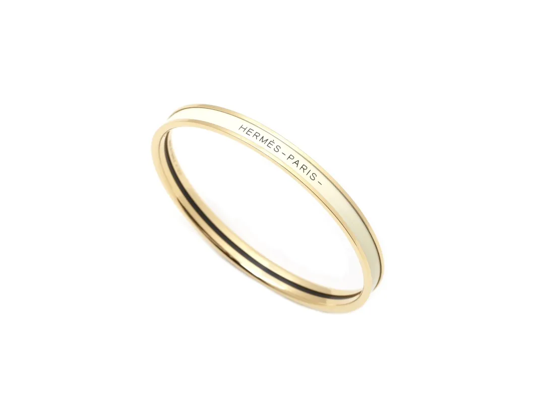 Narrow Enamel Bangle Bracelet D15517559 — view 3