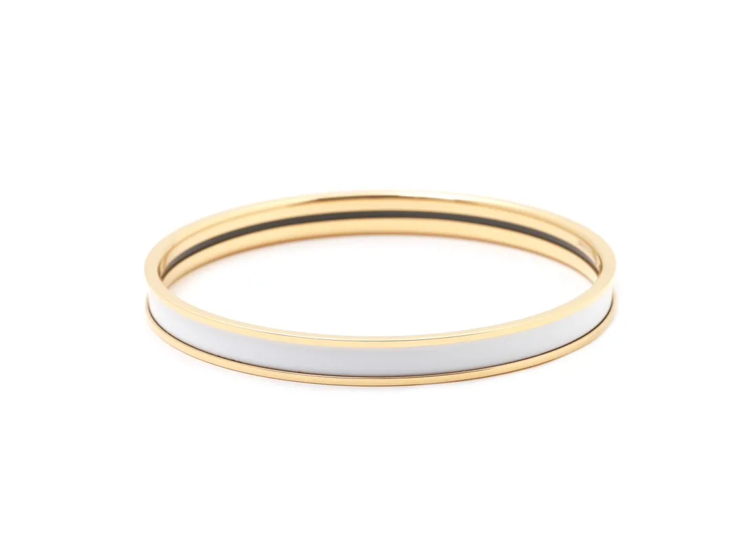 Narrow Enamel Bangle Bracelet D15517553 — view 2