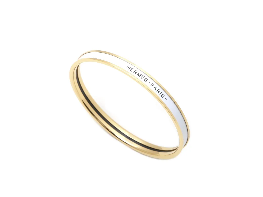 Narrow Enamel Bangle Bracelet D15517553 — view 3