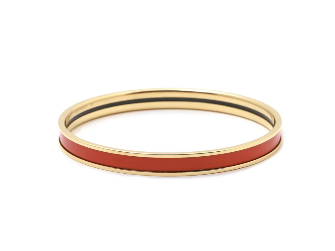 Narrow Enamel Bangle Bracelet D15517557 — view 2