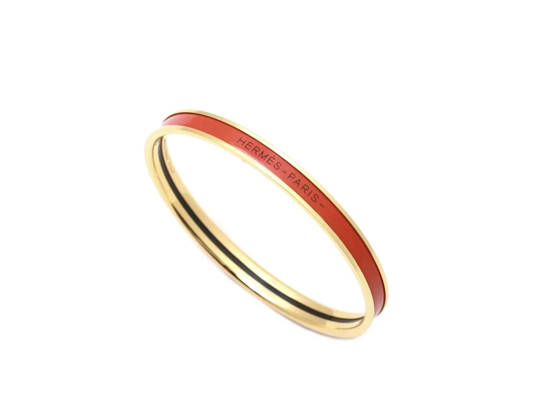Narrow Enamel Bangle Bracelet D15517557 — view 3