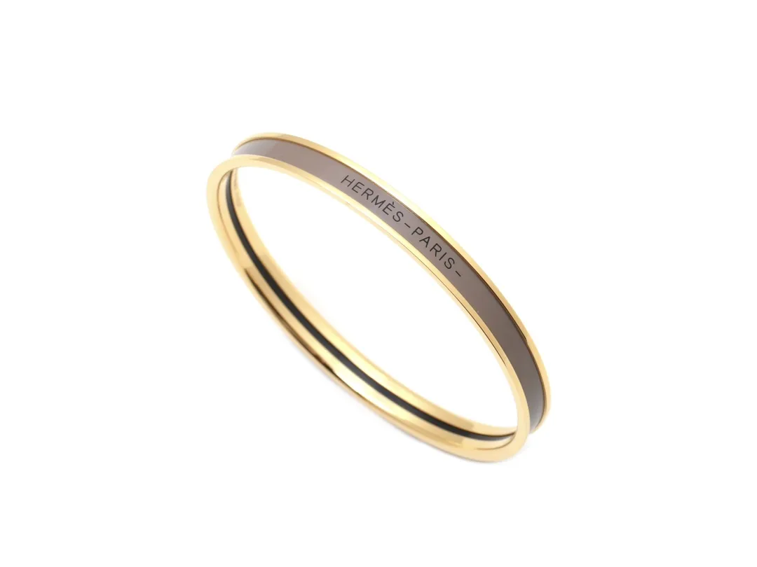 Narrow Enamel Bangle Bracelet D15517558 — view 3