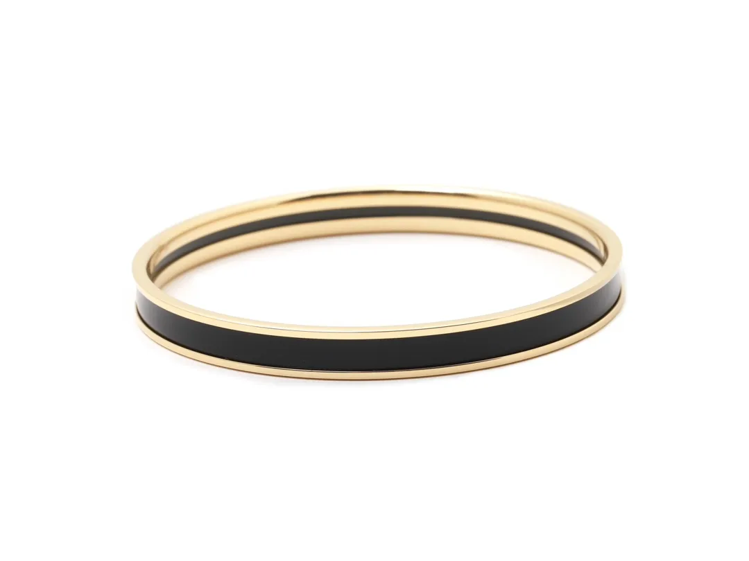 Narrow Enamel Bangle Bracelet D15517554 — view 2