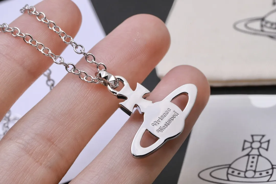 Orb Saturn Pendant Necklace with Crystal Studs D13516989 — view 5