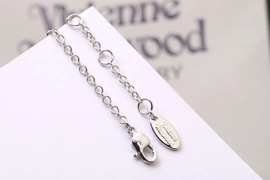 Orb Saturn Pendant Necklace with Crystal Studs D13516989 — view 6