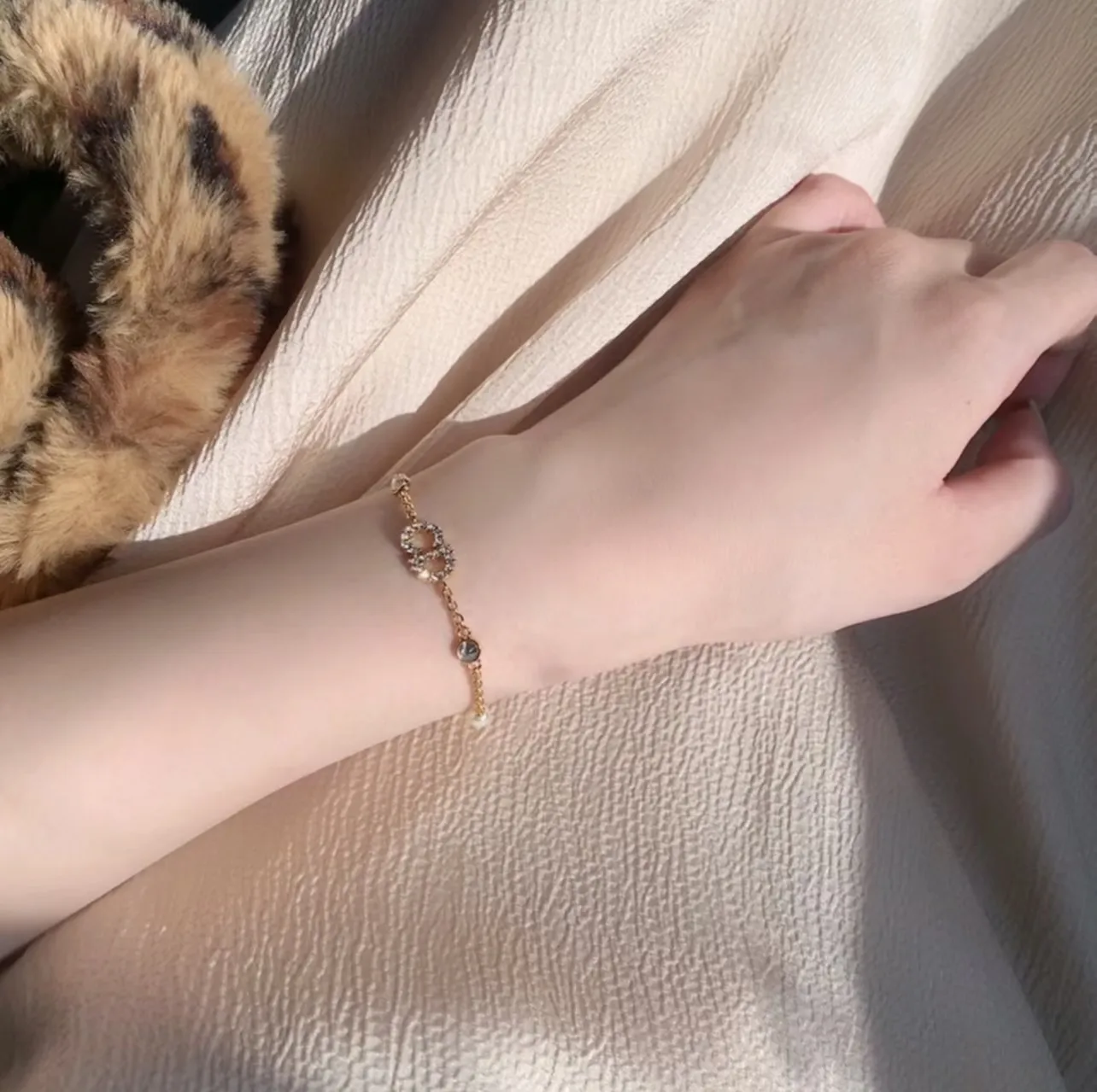 Clair D Lune Crystal and Resin Pearl Bracelet D13017732 — view 8