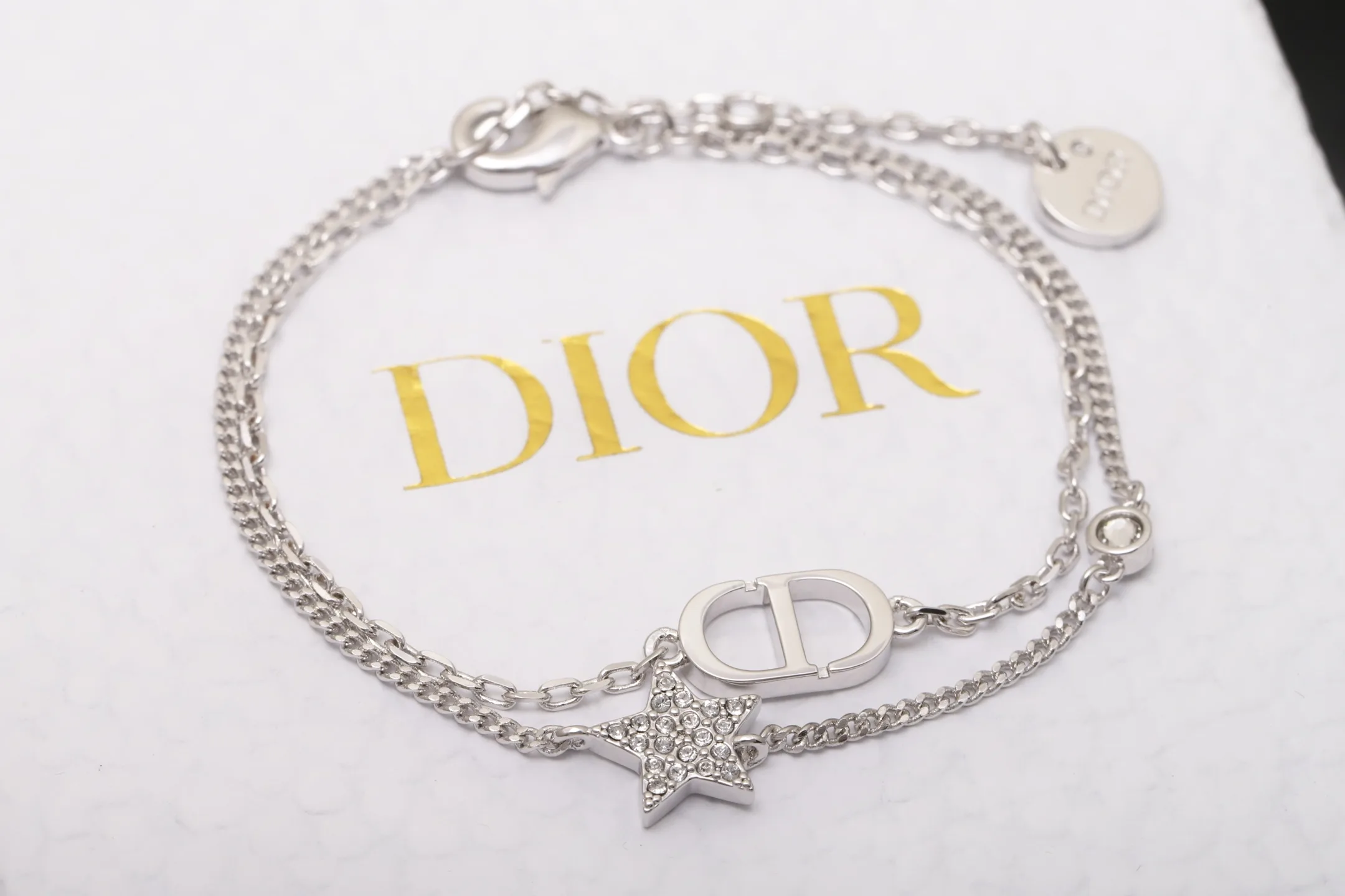 CD Navy Star Double-Chain Bracelet D13517251 — view 7