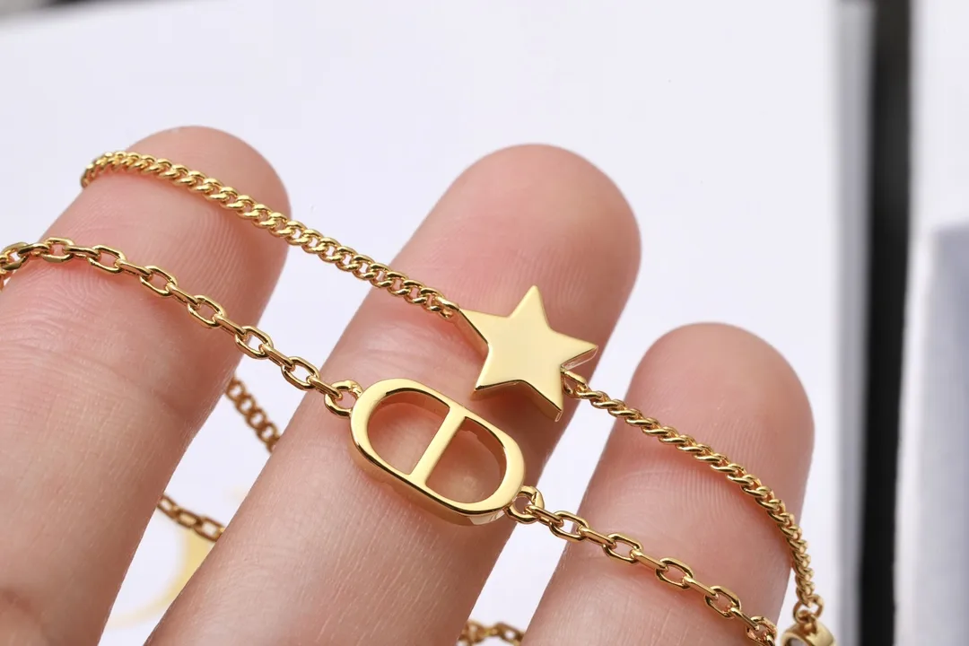 CD Navy Star Double-Chain Bracelet D13517250 — view 5
