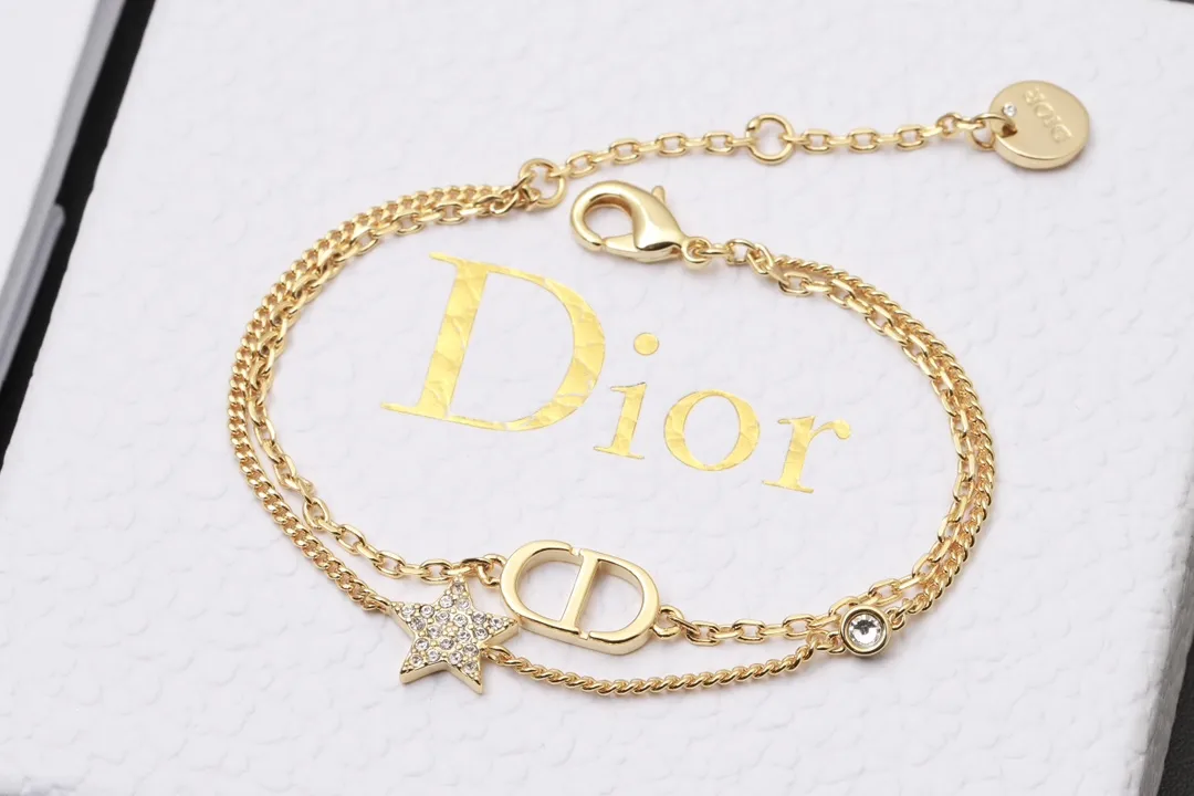 CD Navy Star Double-Chain Bracelet D13517250 — view 7