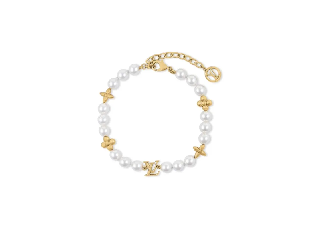 Monogram Flower Pearl Bracelet D14517452