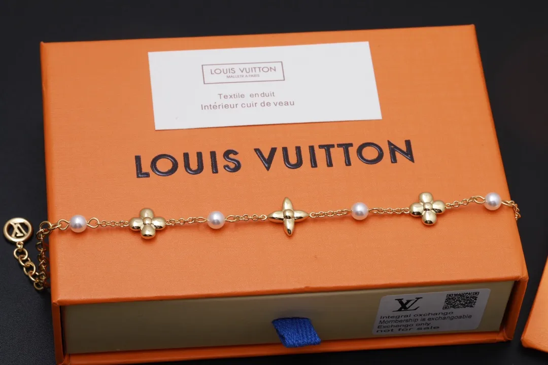 Monogram Flower Pearl Chain Bracelet D14017416 — view 3