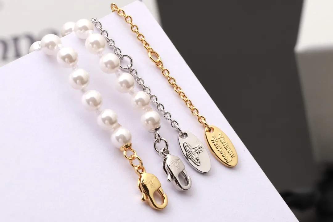 Orb Enamel and Crystal Faux-Pearl Necklace D16516660 — view 3