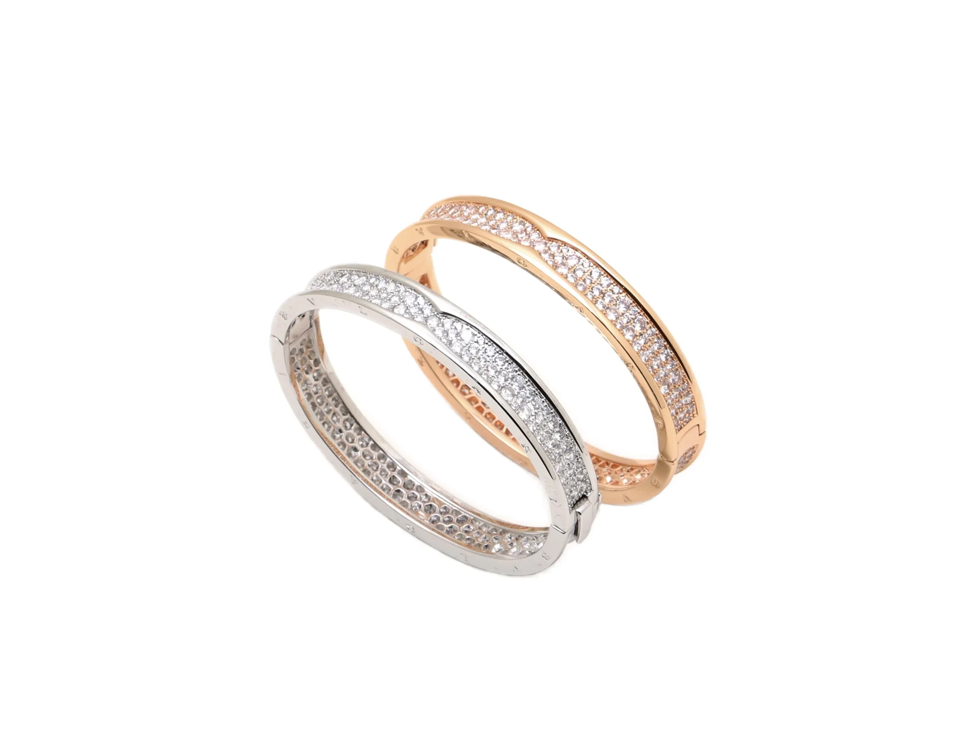 B.zero1 Rock Pave-Set Bangle D19017676 — view 3