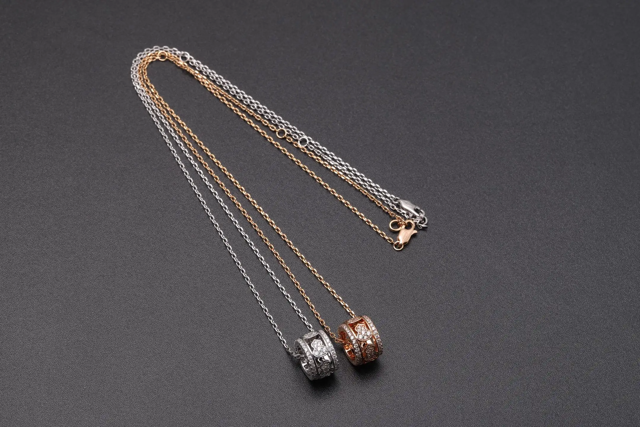 Wulu Crystal-Embellished Barrel Pendant Necklace (Gold-Plated Brass) D16016803 — view 6