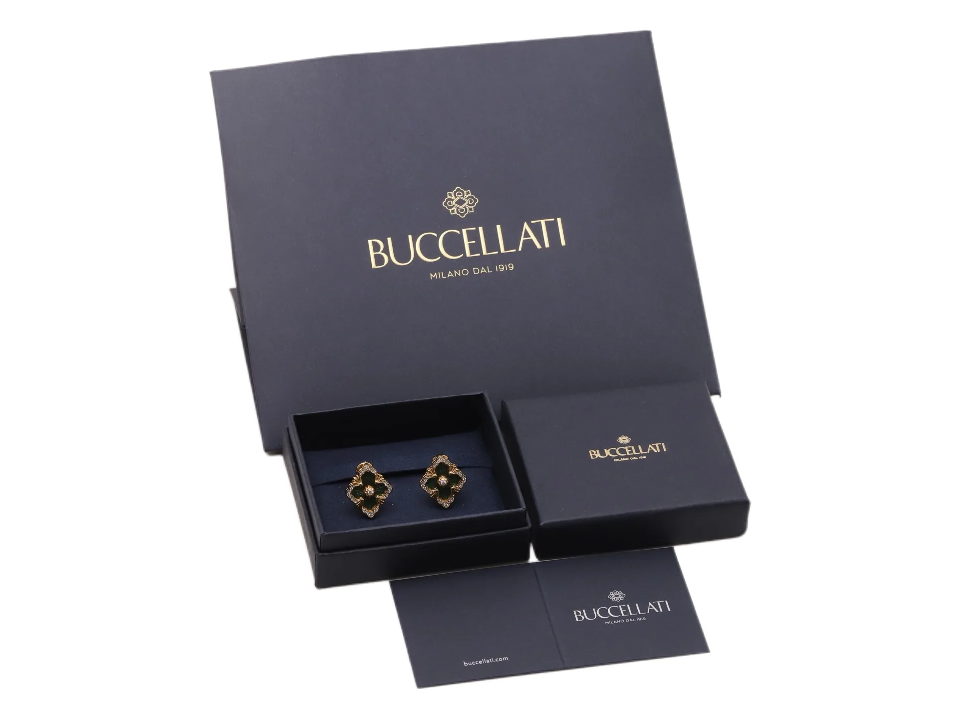 Opera Collection Enamel Stud Earrings (Gold-Plated Brass) D13517615 — view 2