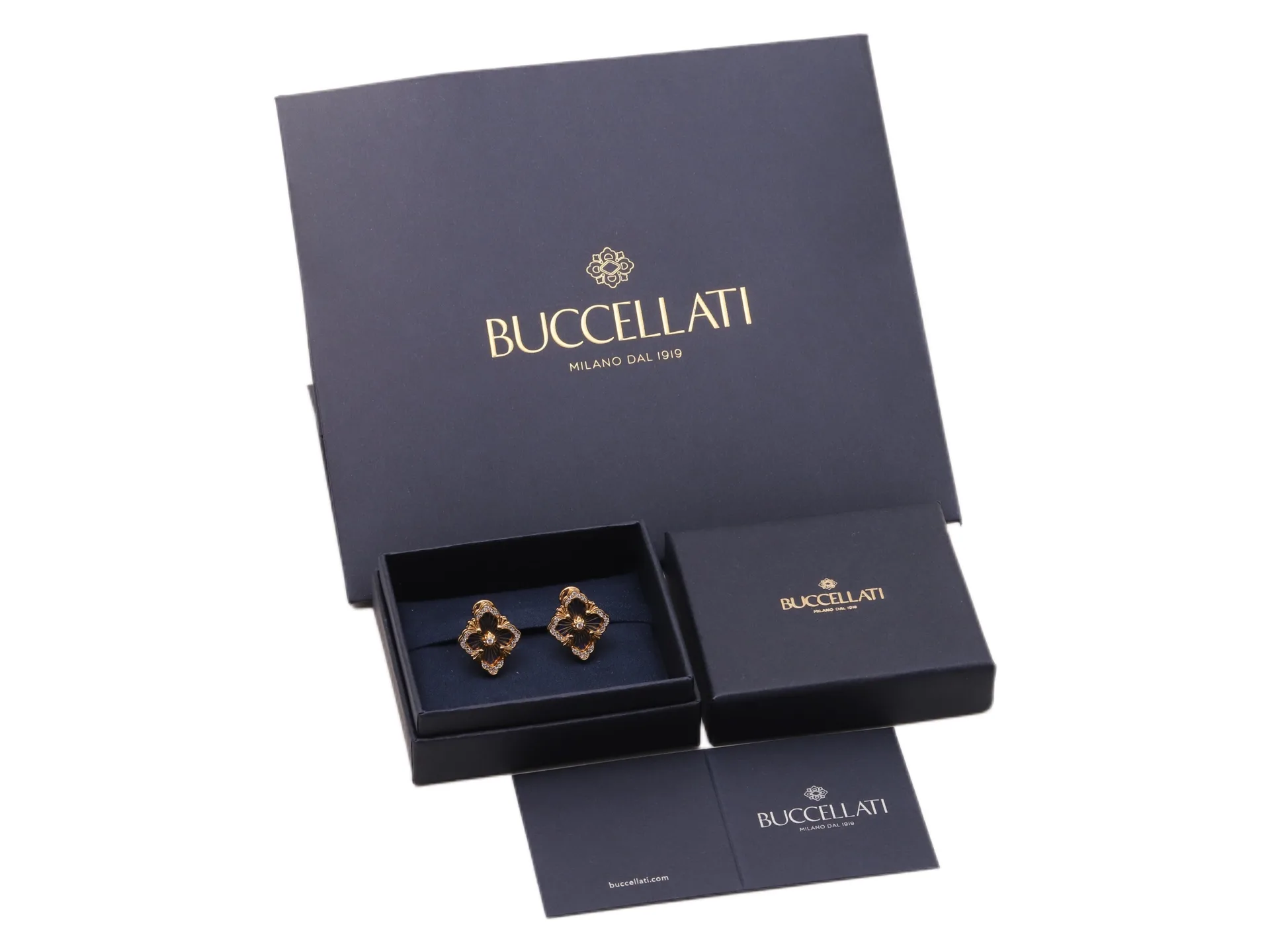 Opera Collection Rigato Engraved Earrings (Gold-Plated Brass) D13517613 — view 2