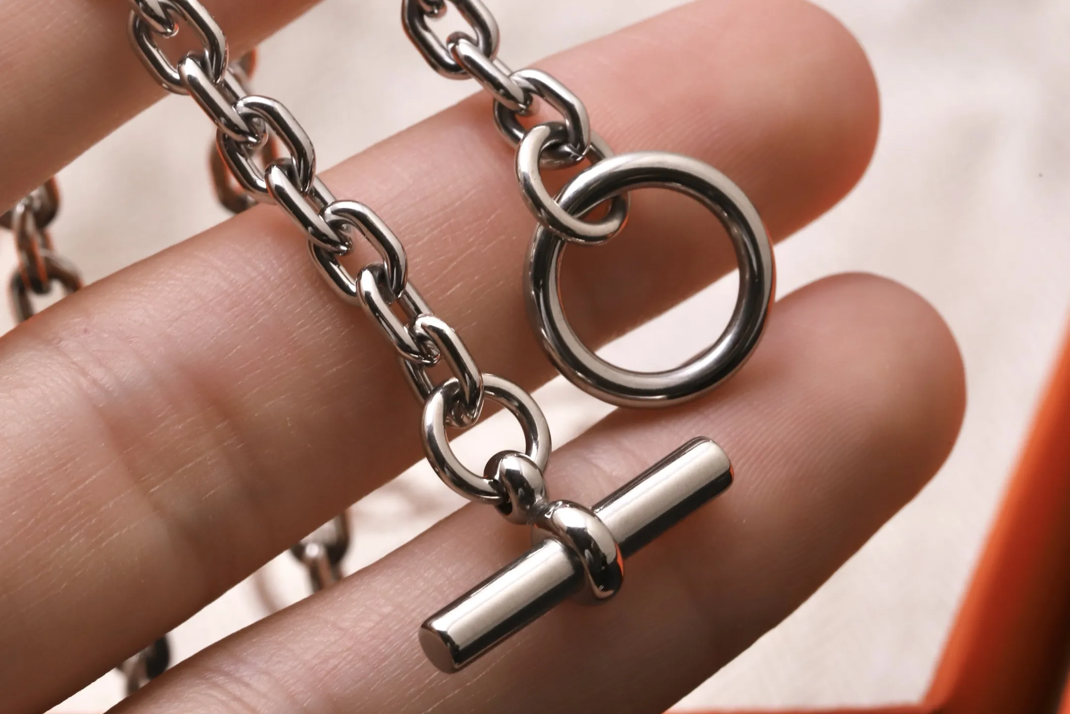 Hermès Chaine d'Ancre Pendant Necklace D27516790 — view 6