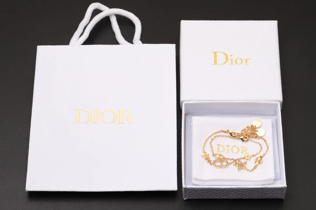 Petit CD Crystal Multi-Charm Bracelet Set D15517733 — view 2