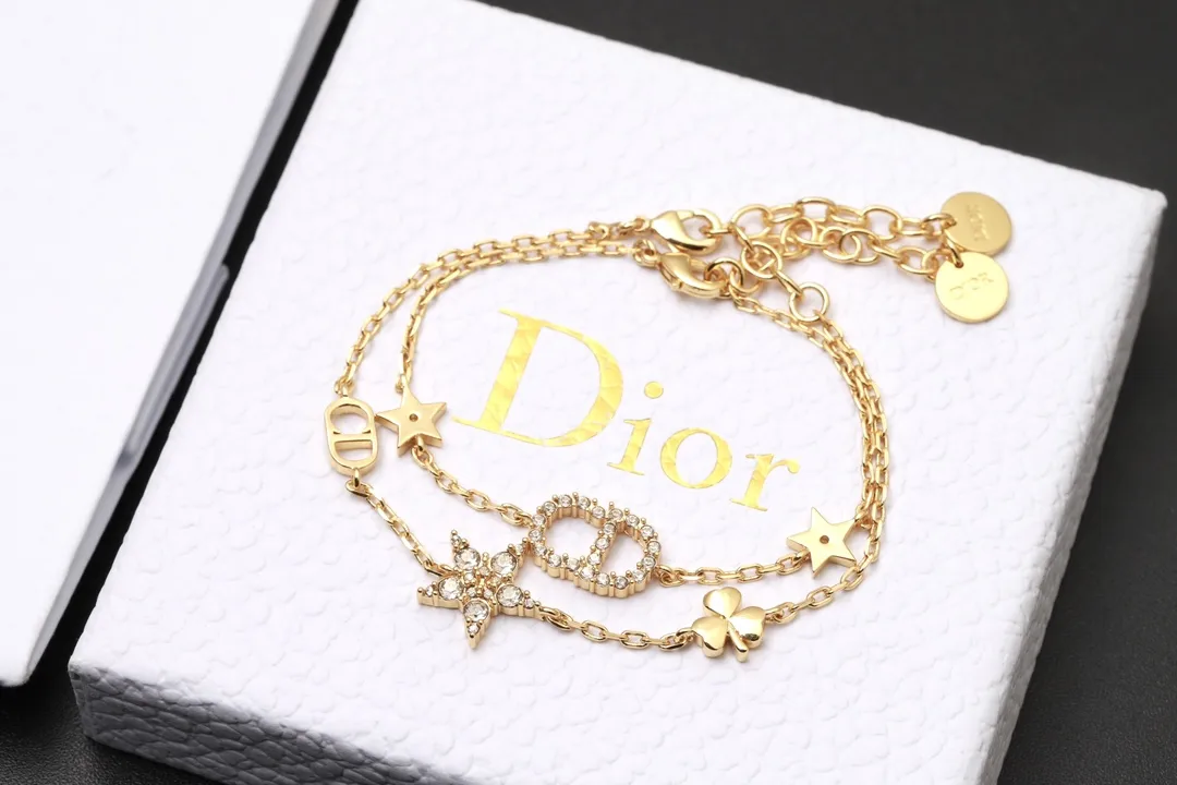 Petit CD Crystal Multi-Charm Bracelet Set D15517733 — view 3