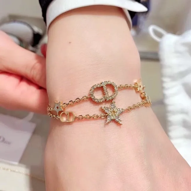 Petit CD Crystal Multi-Charm Bracelet Set D15517733 — view 8