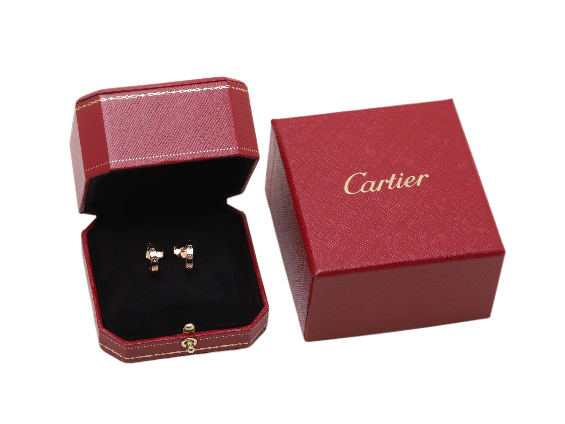 Love Screw Motif Hoop Earrings D15516877 — view 2