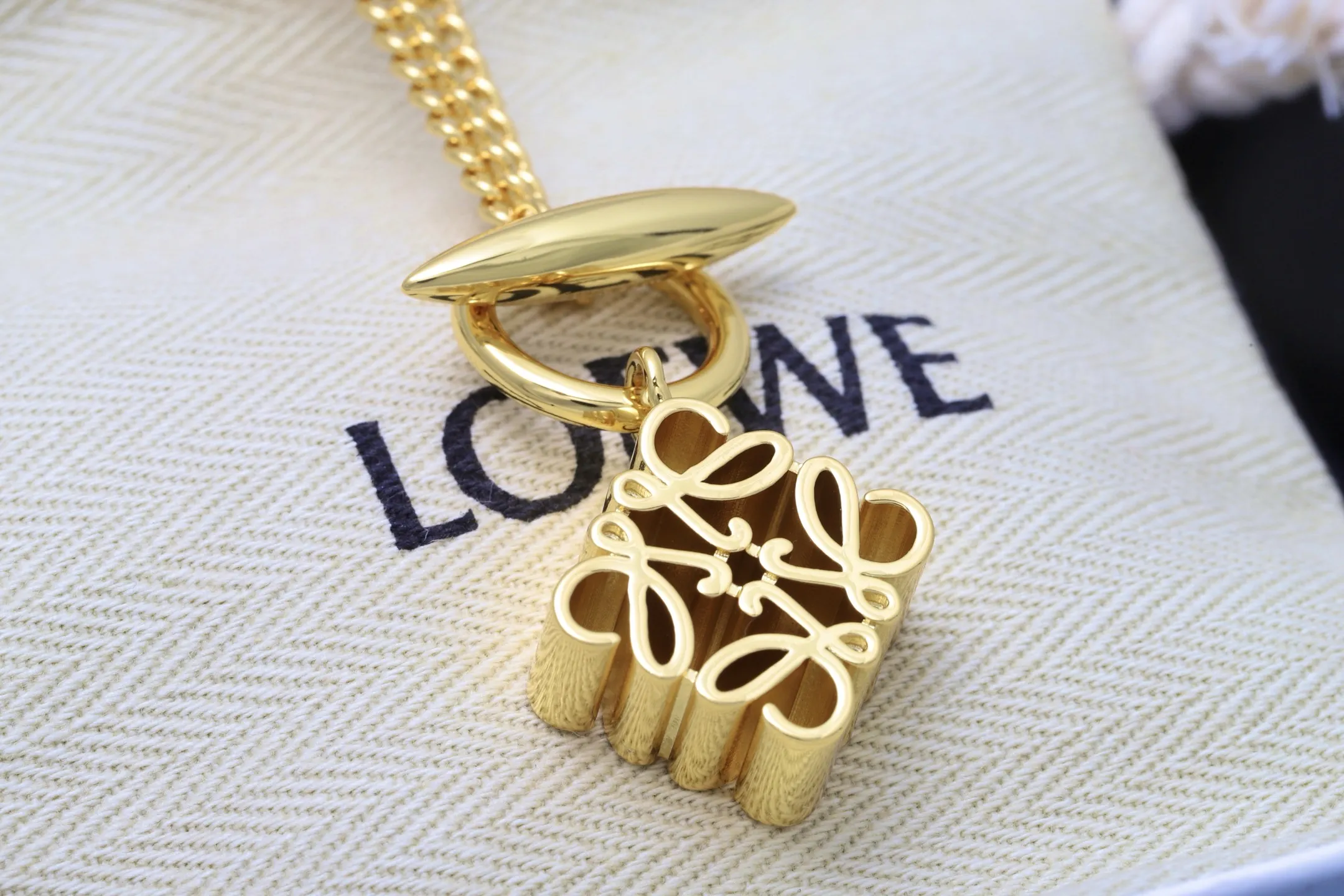 Anagram Pendant Necklace in Brass D15016732 — view 3