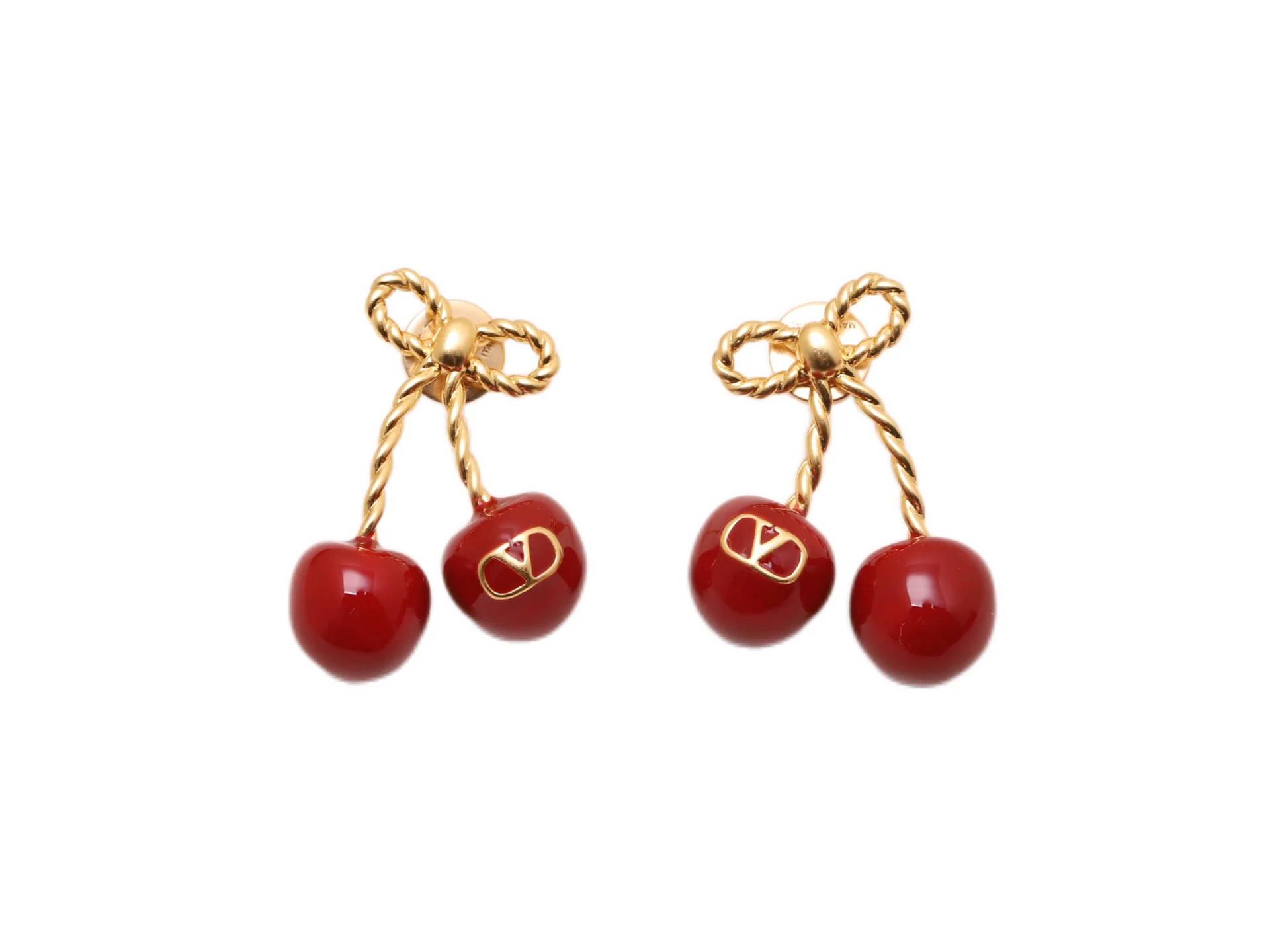 VLogo Cherryfic Enamel Cherry Earrings D13017492