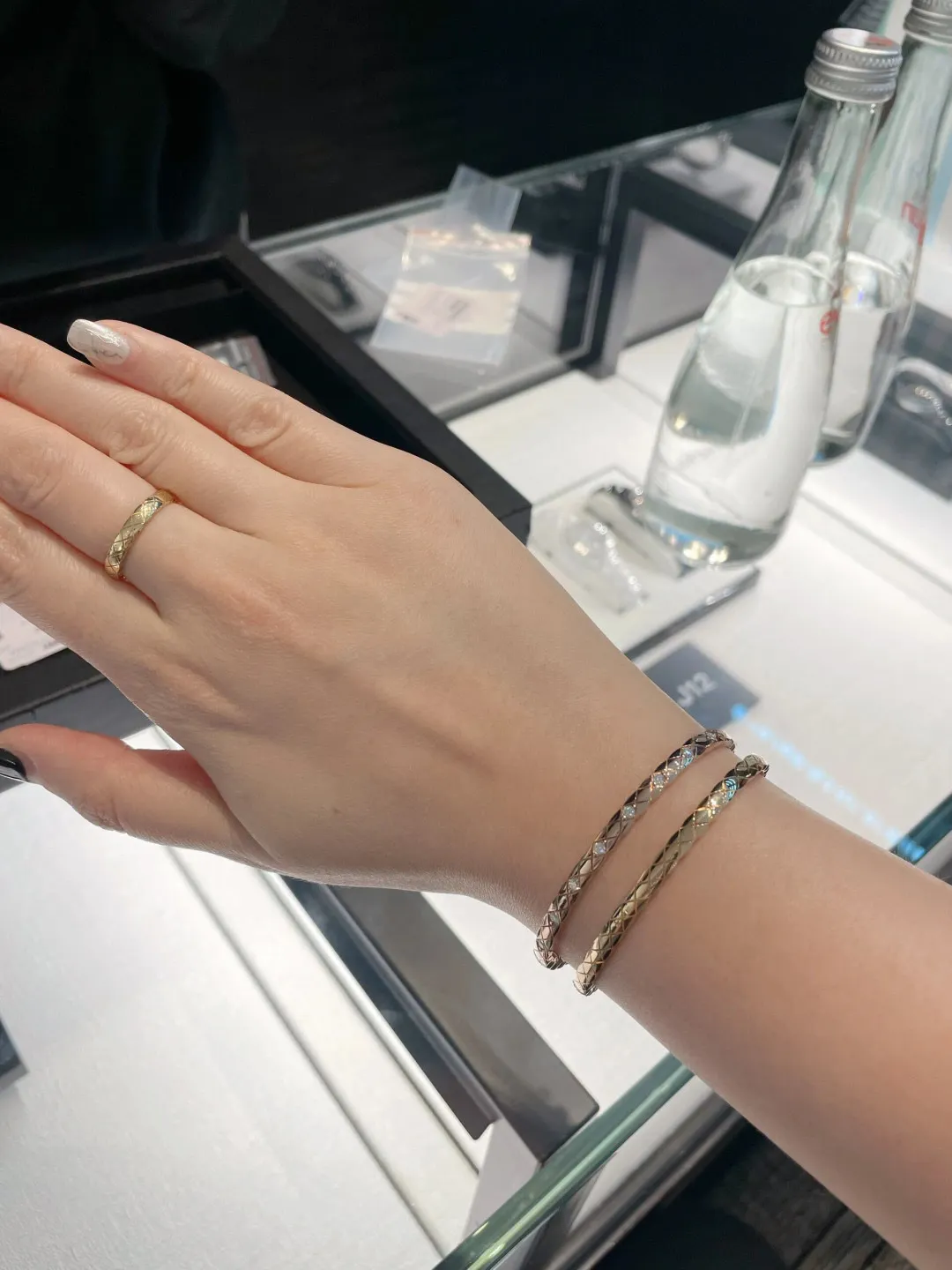 Coco Crush Inspired Quilted Bangle with Crystals D22017618 — view 8