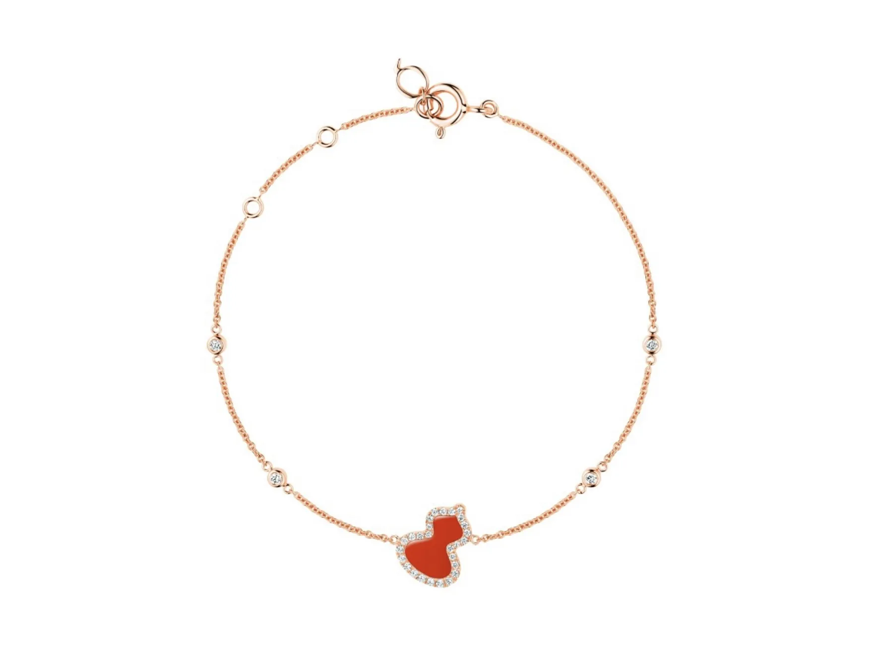 Wulu Agate and Crystal Bracelet (Gold-Plated Brass) D14017083