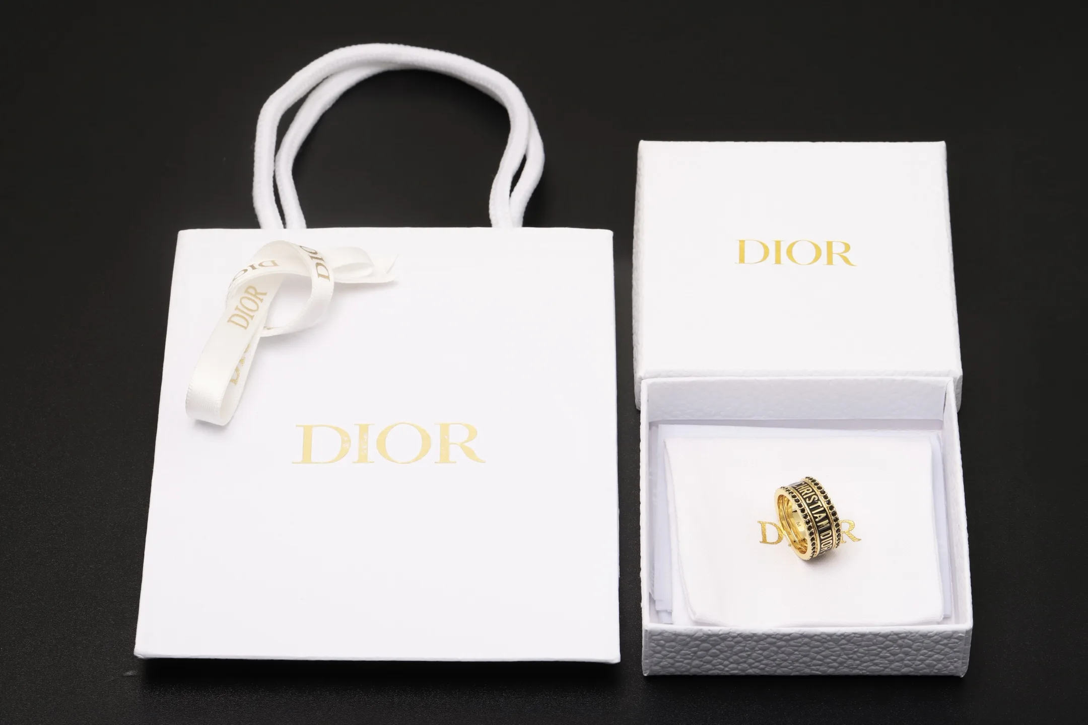 Christian Dior Crystal-Embellished Stackable Ring Set D15017187 — view 2