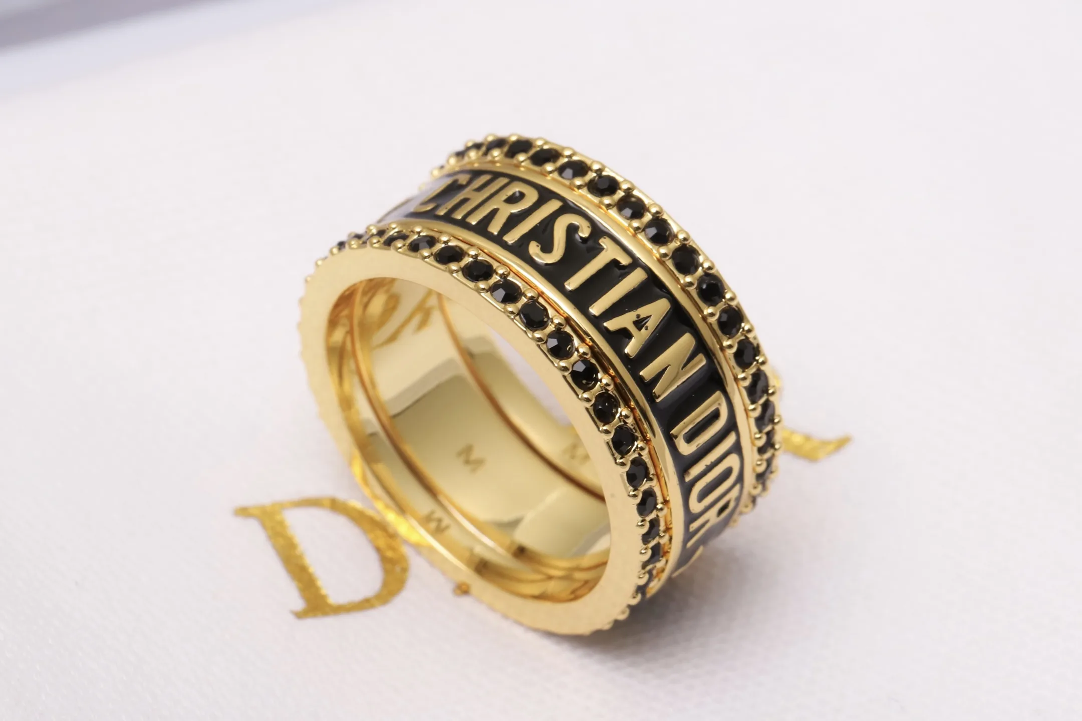 Christian Dior Crystal-Embellished Stackable Ring Set D15017187 — view 3