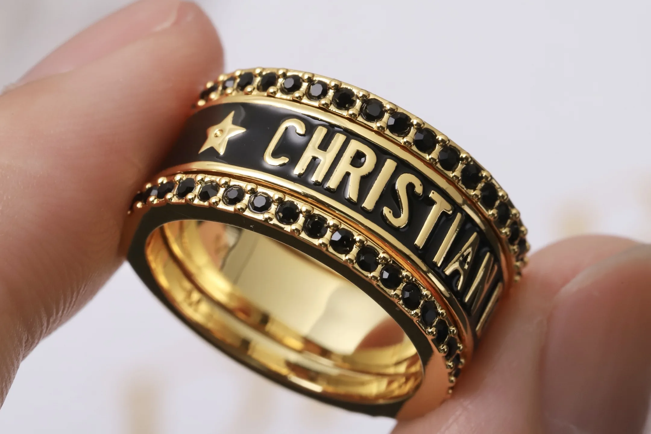 Christian Dior Crystal-Embellished Stackable Ring Set D15017187 — view 6