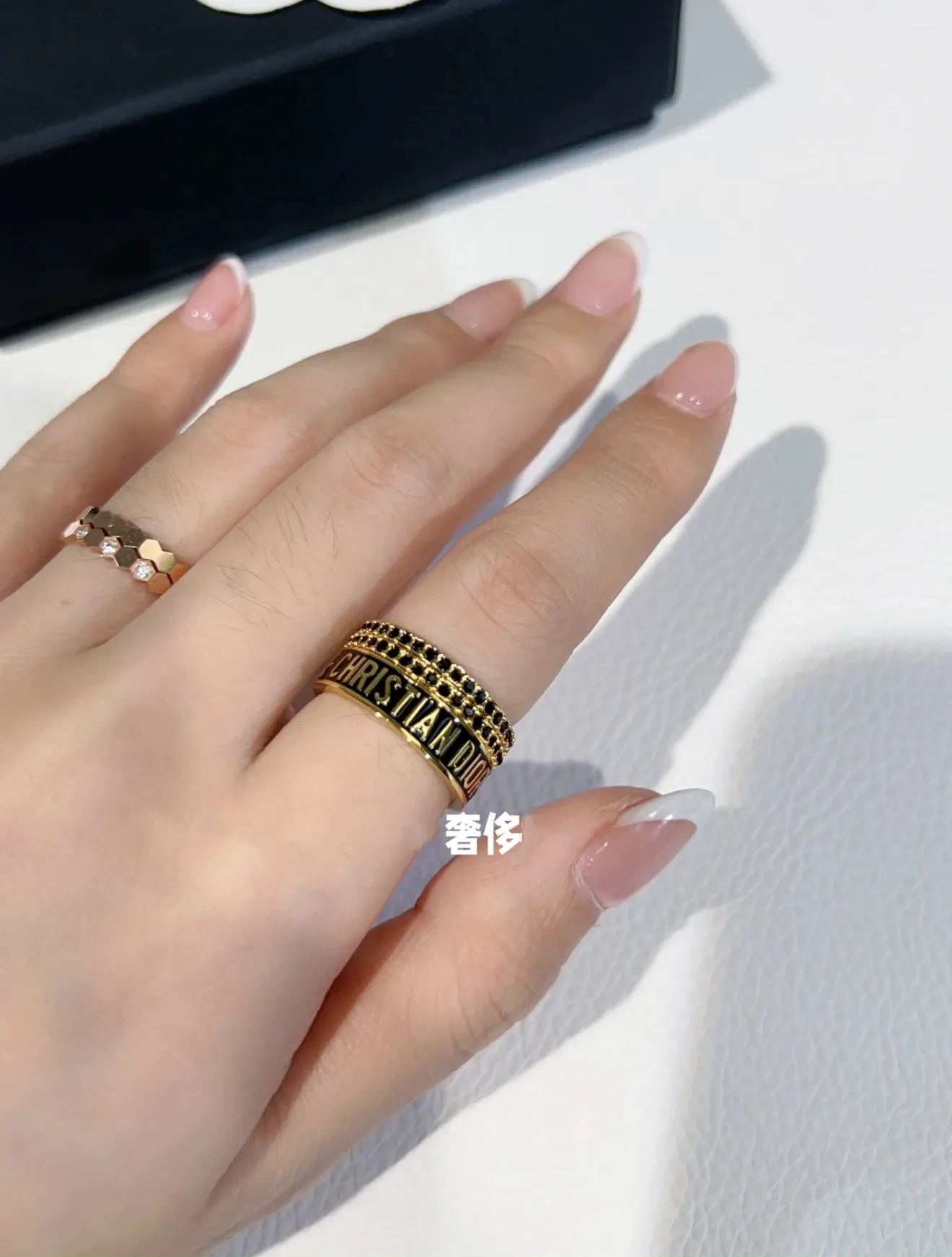 Christian Dior Crystal-Embellished Stackable Ring Set D15017187 — view 8