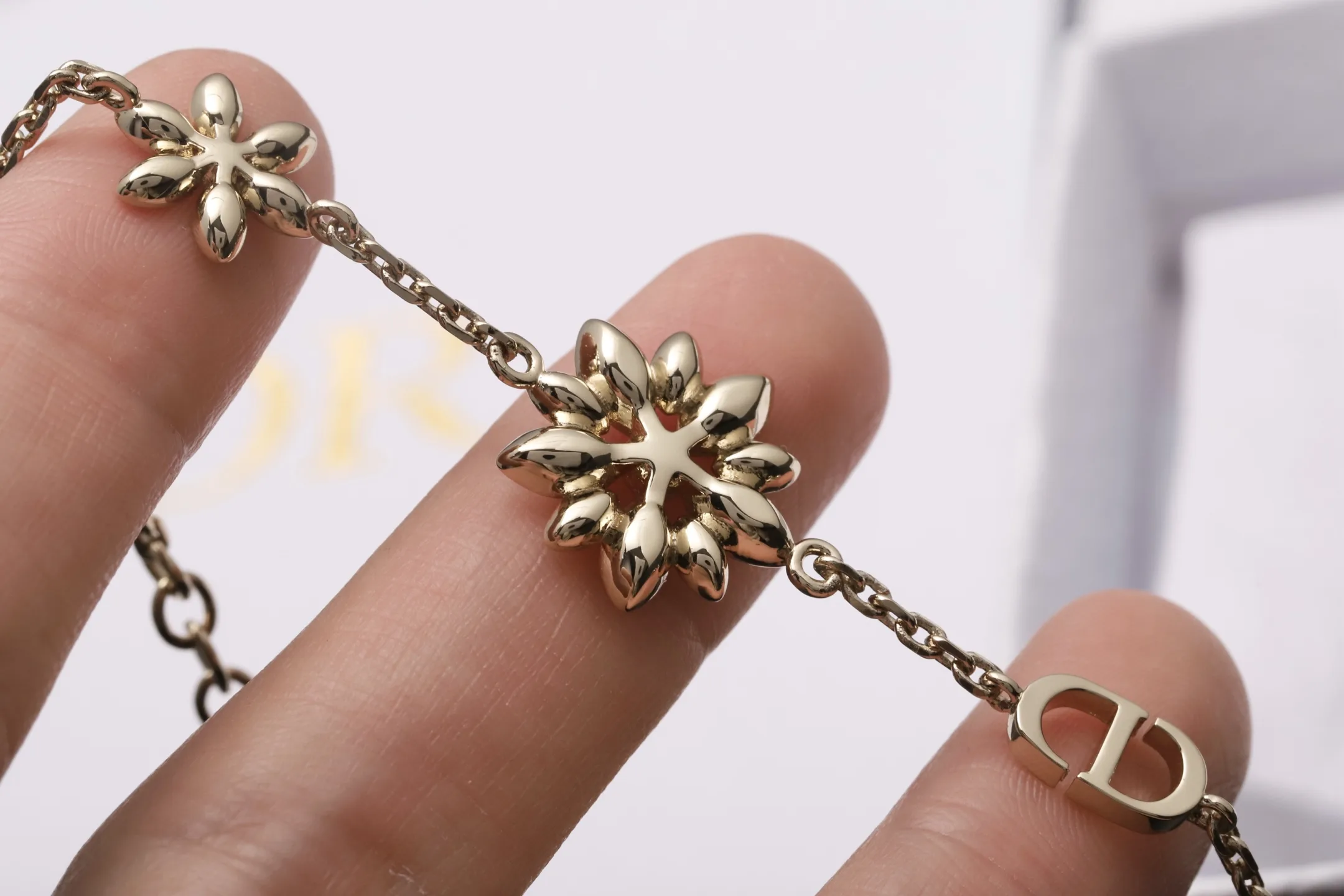 Sunflower CD Crystal Bracelet (Gold-Plated Brass) D13517182 — view 5