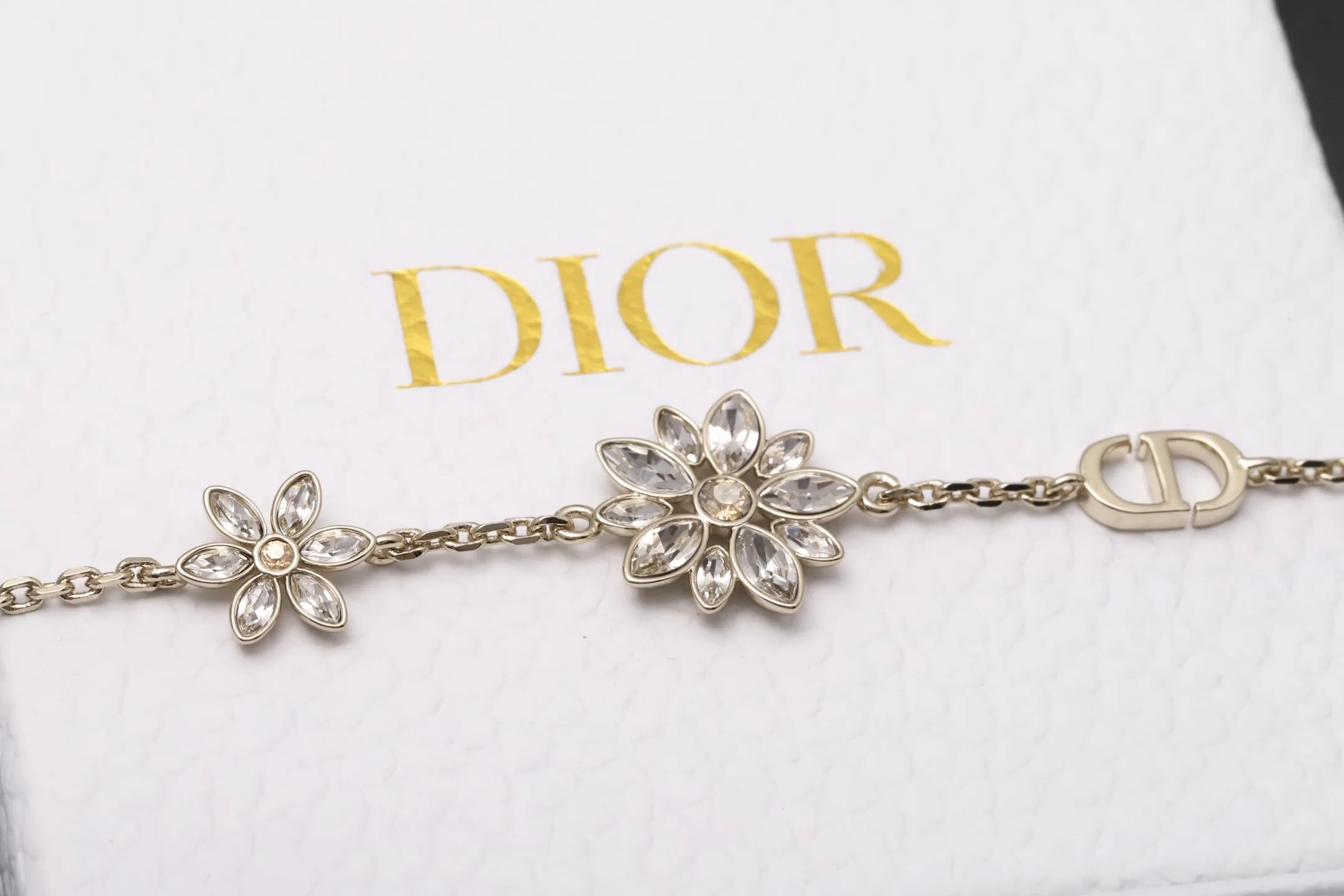 Sunflower CD Crystal Bracelet (Gold-Plated Brass) D13517182 — view 7