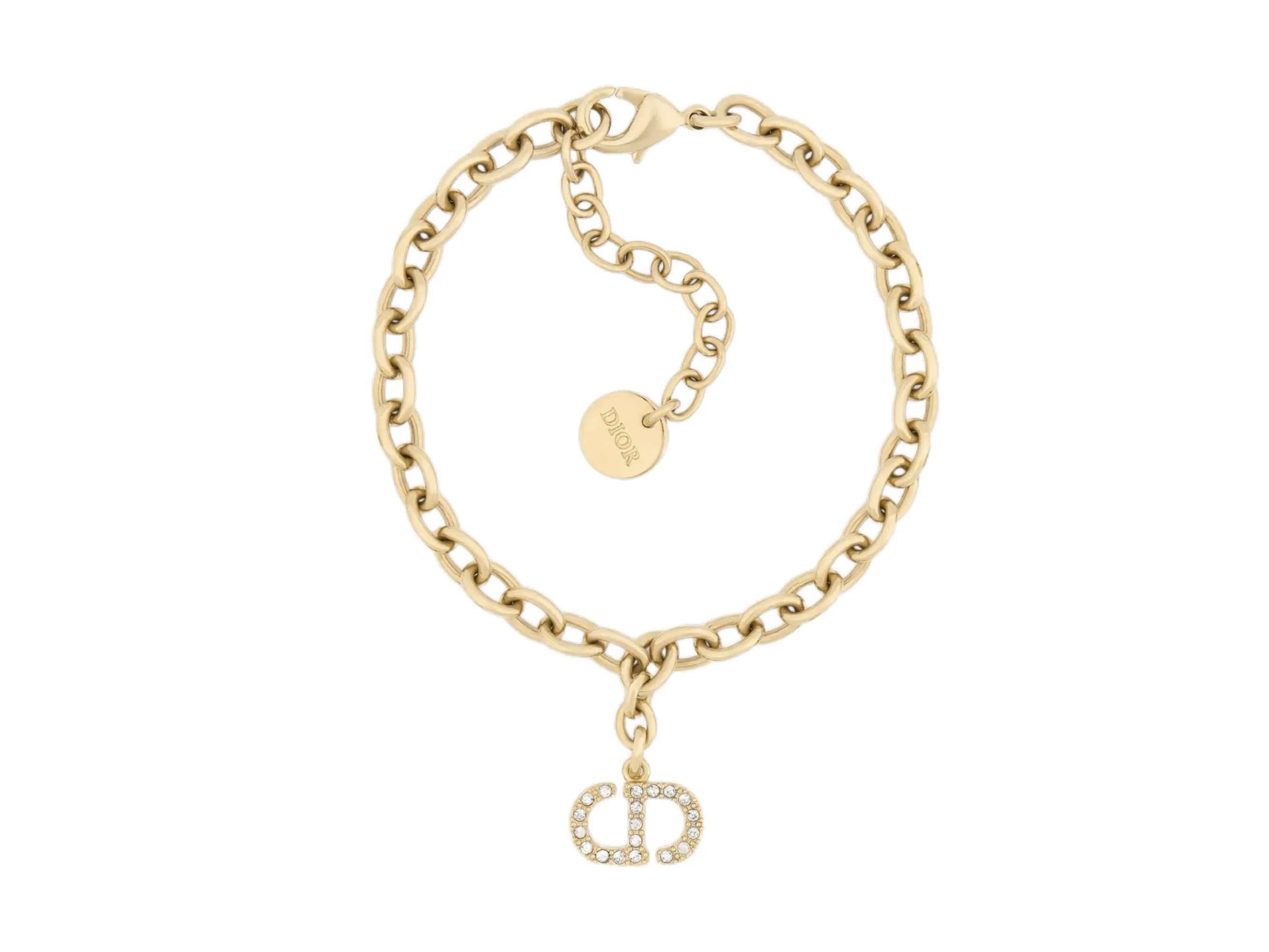 CD Icon Crystal-Embellished Chain Bracelet D10517262