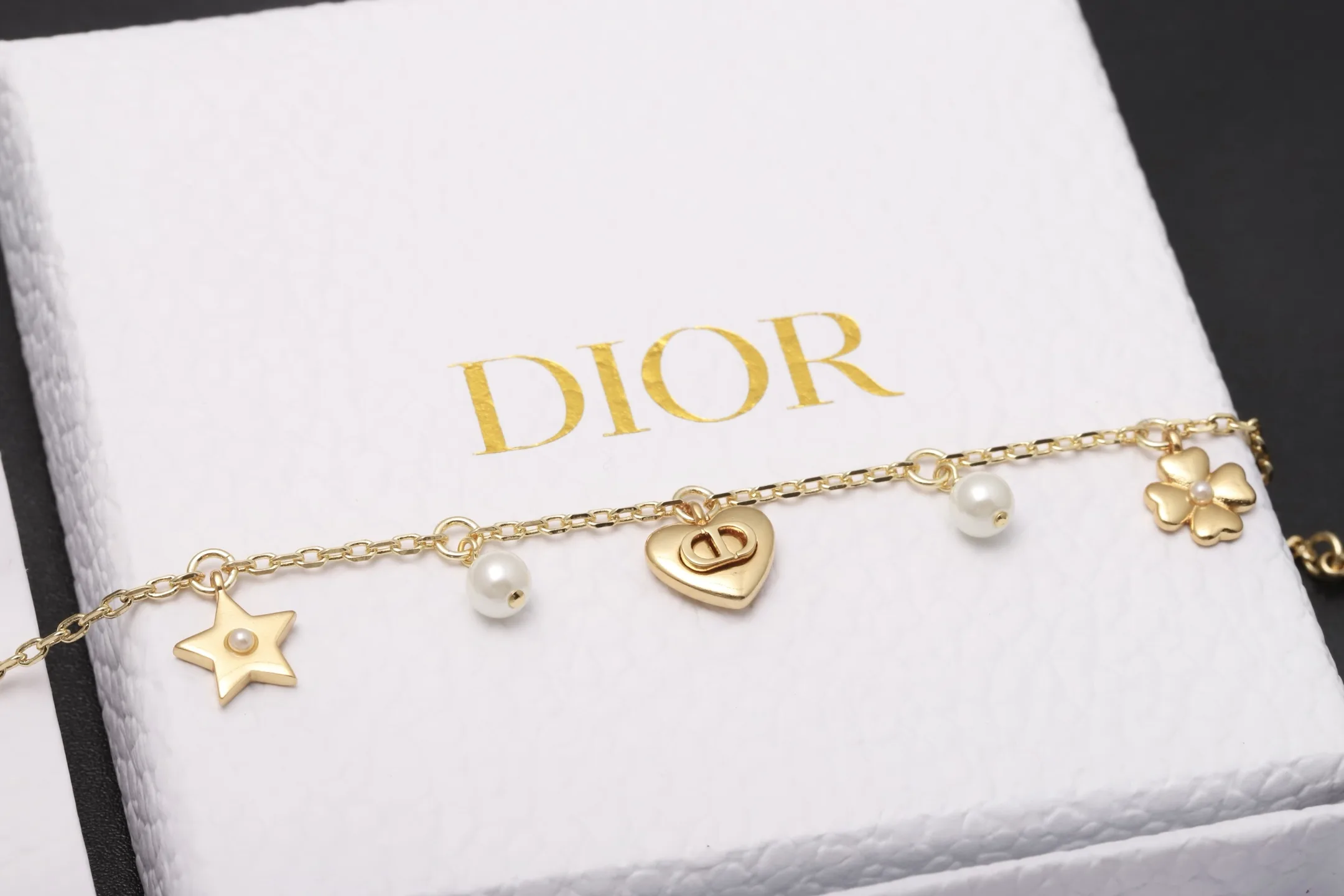 Dior Charm Bracelet with Resin Pearls D14017268 — view 5