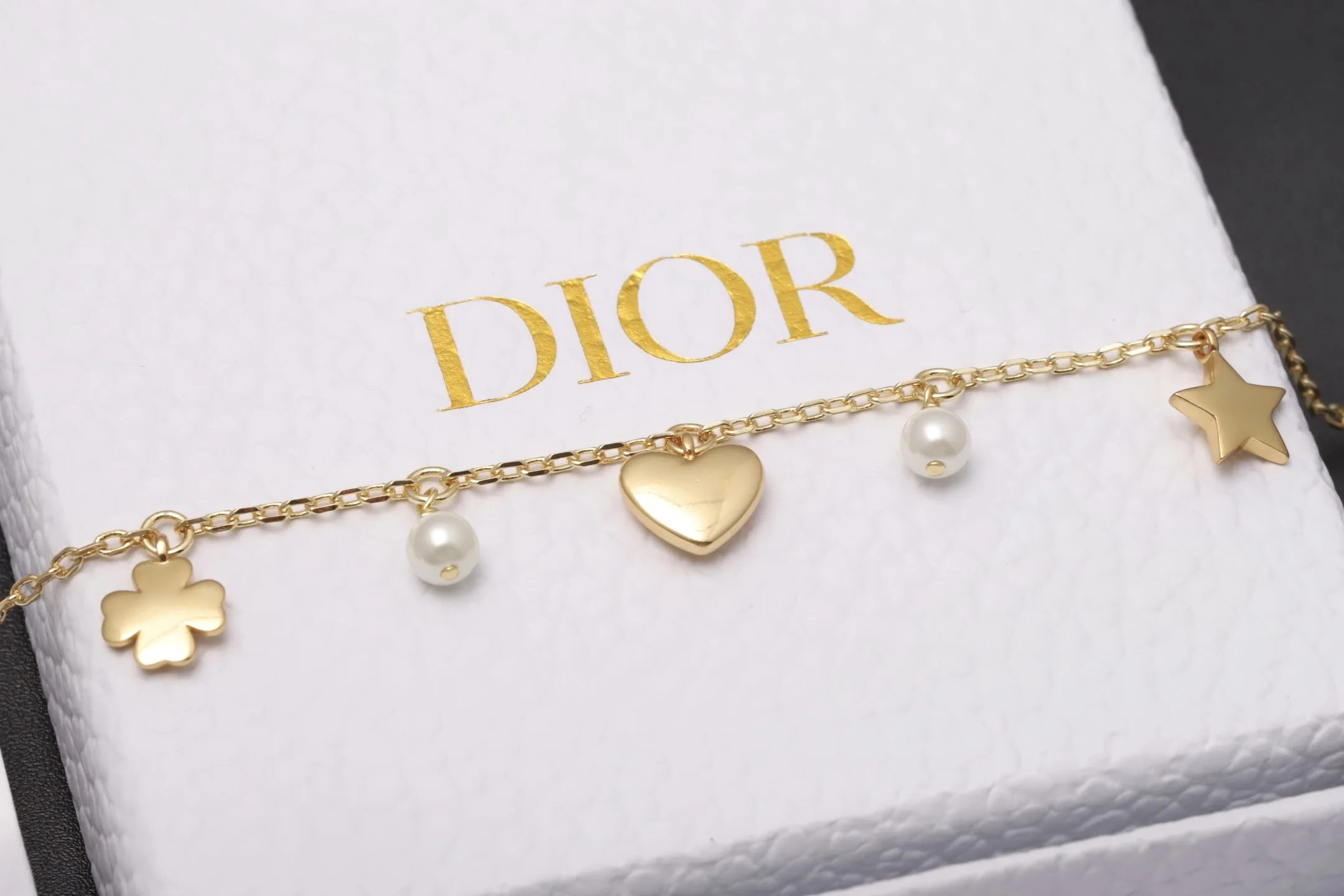 Dior Charm Bracelet with Resin Pearls D14017268 — view 6
