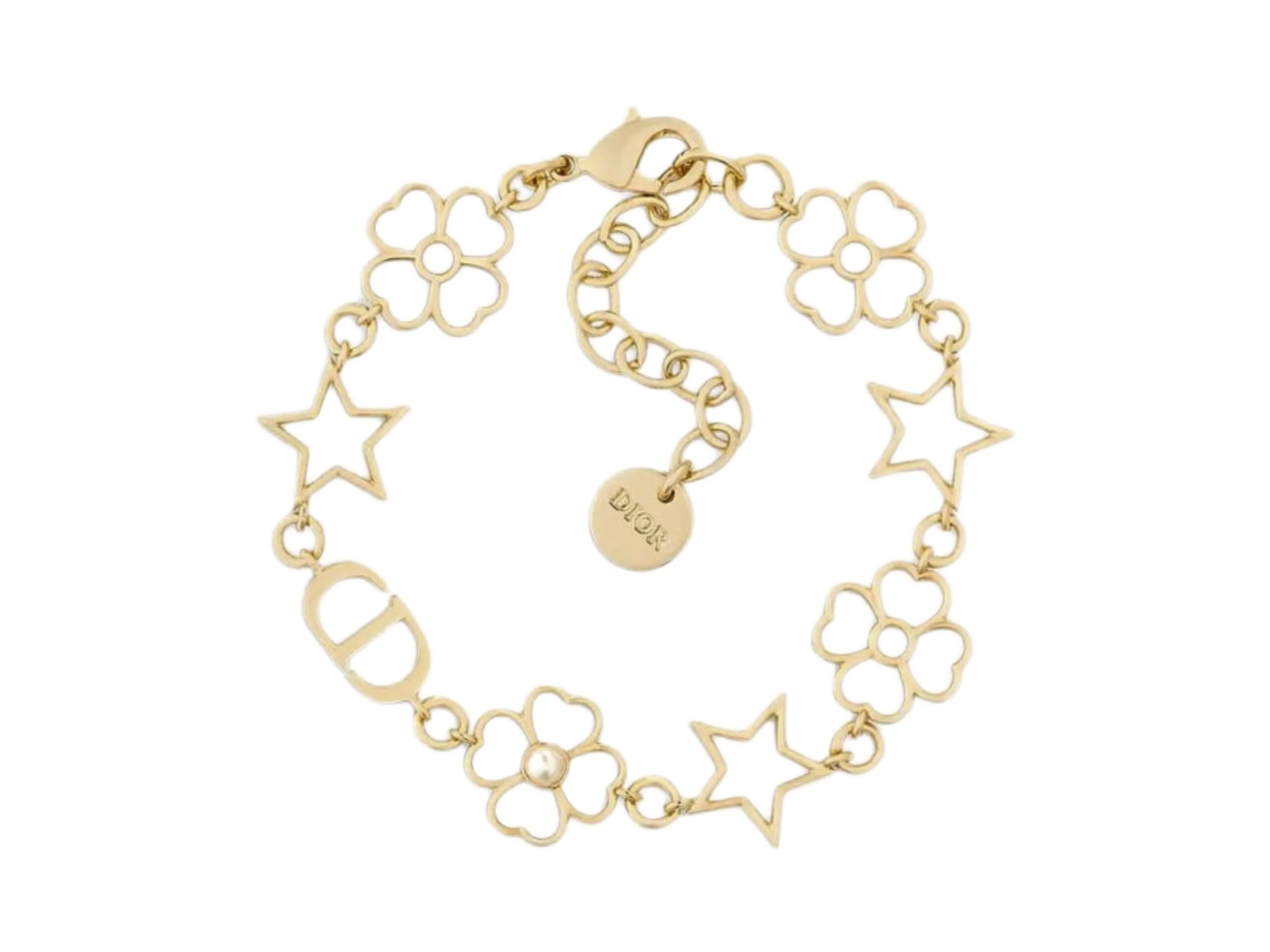 CD Star and Clover Cut-Out Bracelet D14017325